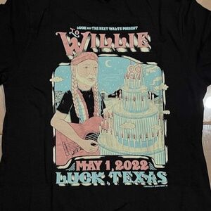 WIllie Nelson Men's T-Shirt Small Adult Men's S Luck Texas 2022 Birthday Cake